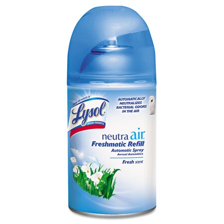 Lysol Spray Dispenser Refill, Fresh Scent, 5.89 oz Aerosol, PK6 19200-79831